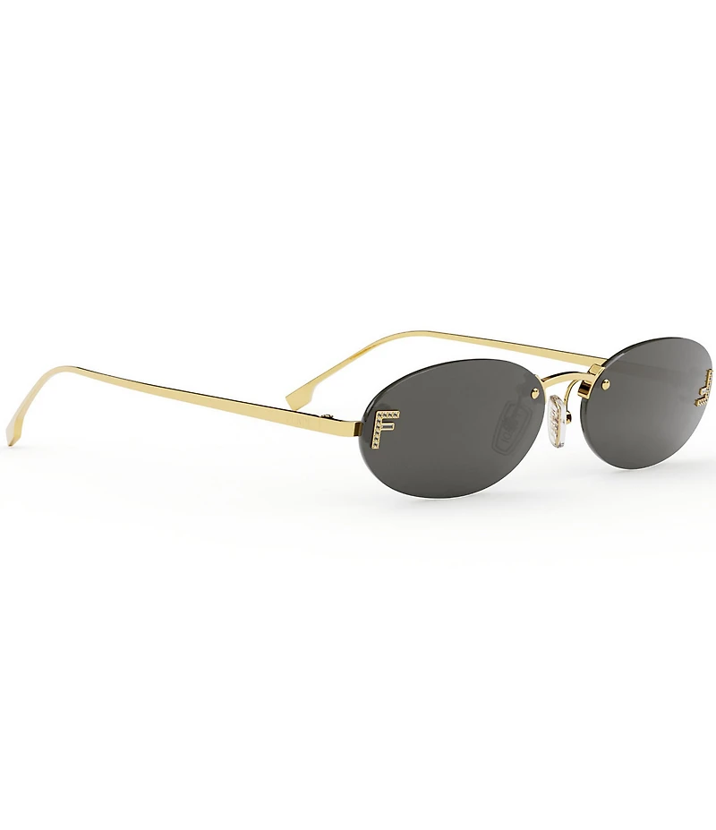 FENDI Women's Fendi First Crystal 54mm Oval Sunglasses