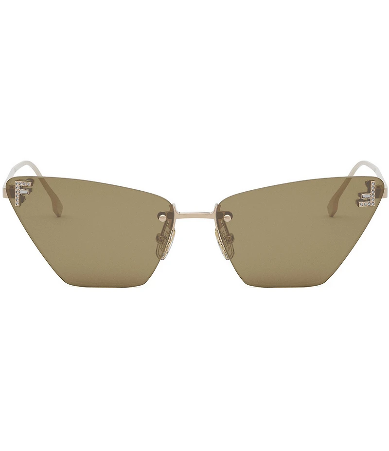 FENDI Women's Fendi First Crystal 57mm Cat Eye Statement Sunglasses
