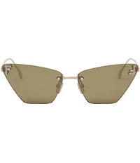 FENDI Women's Fendi First Crystal 57mm Cat Eye Statement Sunglasses