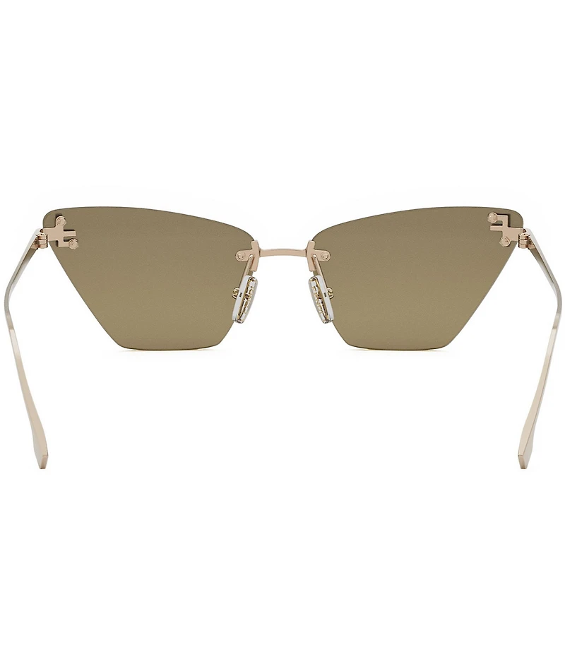 FENDI Women's Fendi First Crystal 57mm Cat Eye Statement Sunglasses