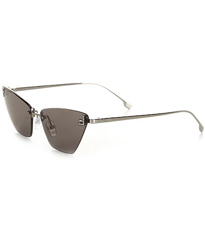 FENDI Women's Fendi First Crystal 57mm Cat Eye Statement Sunglasses