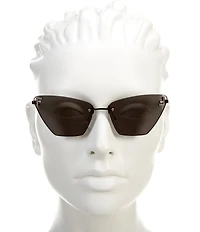 FENDI Women's Fendi First Crystal 57mm Cat Eye Statement Sunglasses