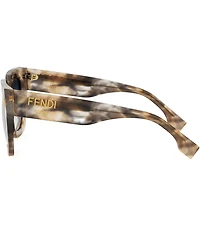 FENDI Women's FENDI Roma 50mm Havana Square Sunglasses