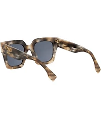 FENDI Women's FENDI Roma 50mm Havana Square Sunglasses