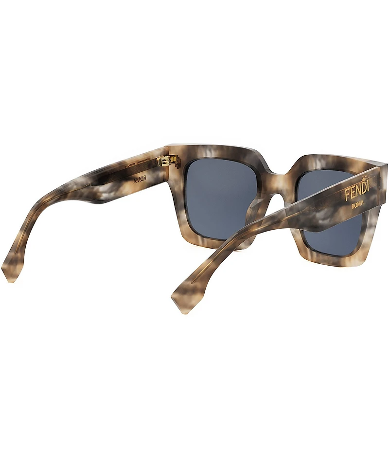 FENDI Women's FENDI Roma 50mm Havana Square Sunglasses