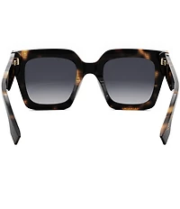 FENDI Women's FENDI Roma 50mm Logo Havana Square Sunglasses