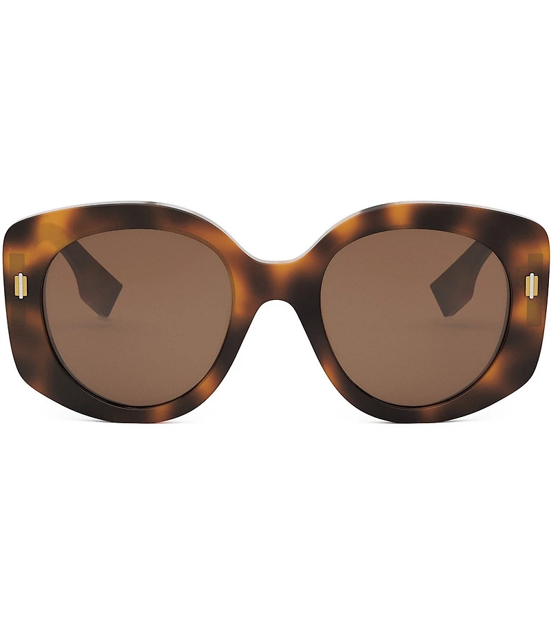 FENDI Women's FENDI Roma 51mm Havana Round Sunglasses