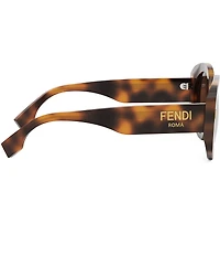 FENDI Women's FENDI Roma 51mm Havana Round Sunglasses
