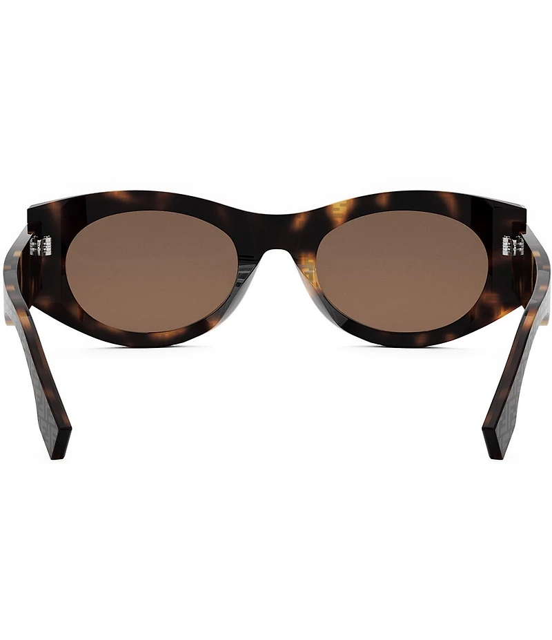FENDI Women's Fendi Roma 52mm FF Havana Oval Cat Eye Sunglasses