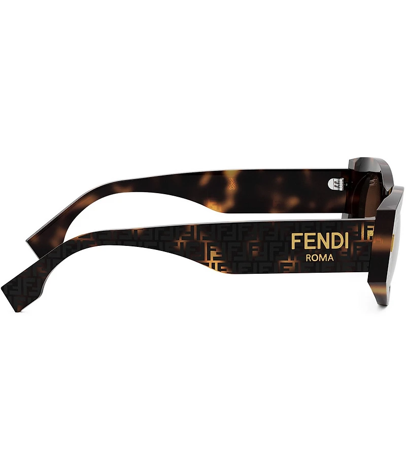 FENDI Women's Fendi Roma 52mm FF Havana Oval Cat Eye Sunglasses