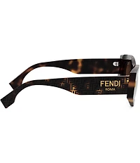 FENDI Women's Fendi Roma 52mm FF Havana Oval Cat Eye Sunglasses