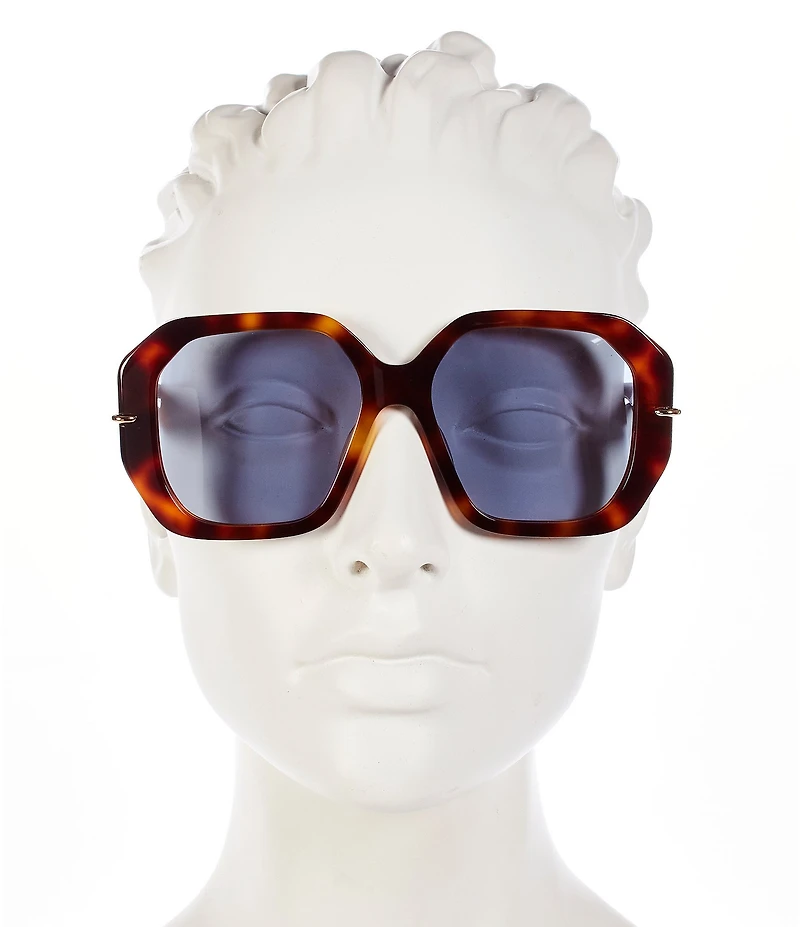 FENDI Women's FENDI Selleria 54mm Havana Square Sunglasses