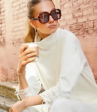 FENDI Women's FENDI Selleria 54mm Havana Square Sunglasses