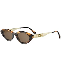 FENDI Women's Fendigraphy 51mm Cat Eye Sunglasses