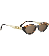 FENDI Women's Fendigraphy 51mm Cat Eye Sunglasses