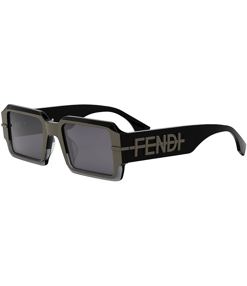 FENDI Women's Fendigraphy 52mm Two Tone Rectangle Sunglasses