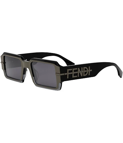 FENDI Women's Fendigraphy 52mm Two Tone Rectangle Sunglasses