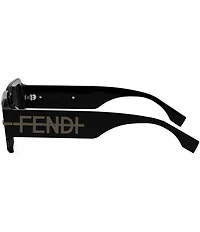 FENDI Women's Fendigraphy 52mm Two Tone Rectangle Sunglasses