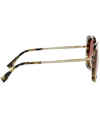 FENDI Women's Fendigraphy 55mm Square Sunglasses