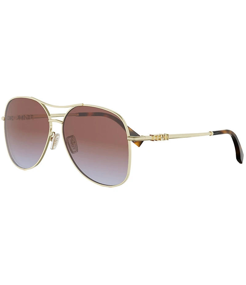 FENDI Women's Fendigraphy 61mm Navigator Sunglasses