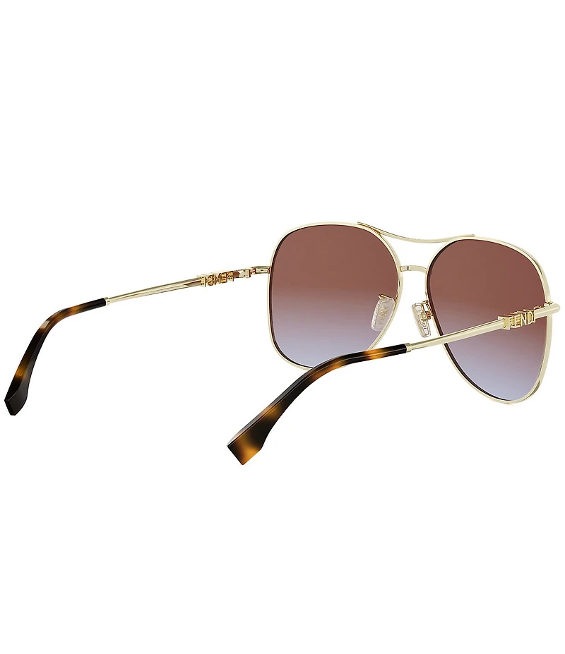 FENDI Women's Fendigraphy 61mm Navigator Sunglasses