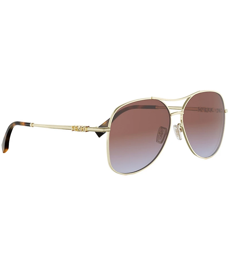 FENDI Women's Fendigraphy 61mm Navigator Sunglasses