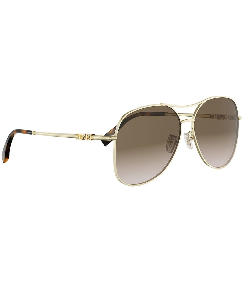FENDI Women's Fendigraphy 61mm Navigator Sunglasses