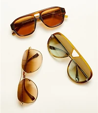 FENDI Women's Fendigraphy 61mm Navigator Sunglasses