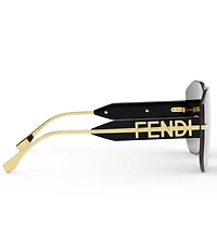 FENDI Fendigraphy 99mm Geometric Statement Sunglasses