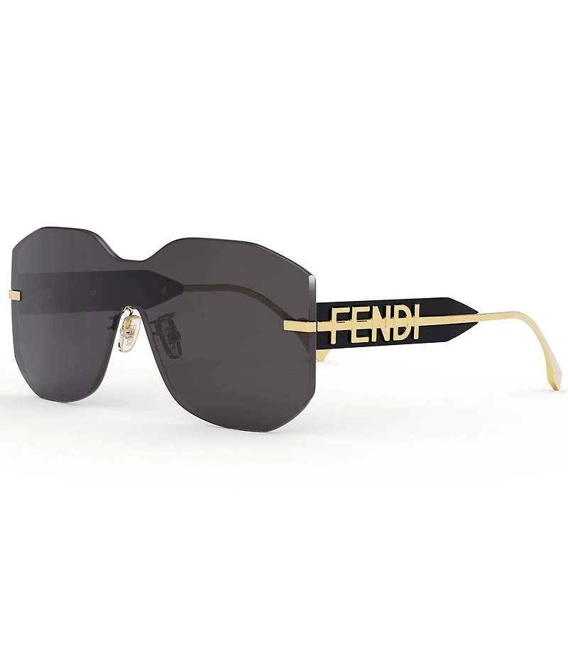 FENDI Fendigraphy 99mm Geometric Statement Sunglasses