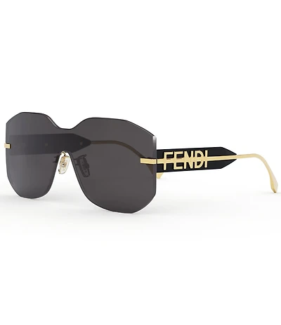 FENDI Fendigraphy 99mm Geometric Statement Sunglasses