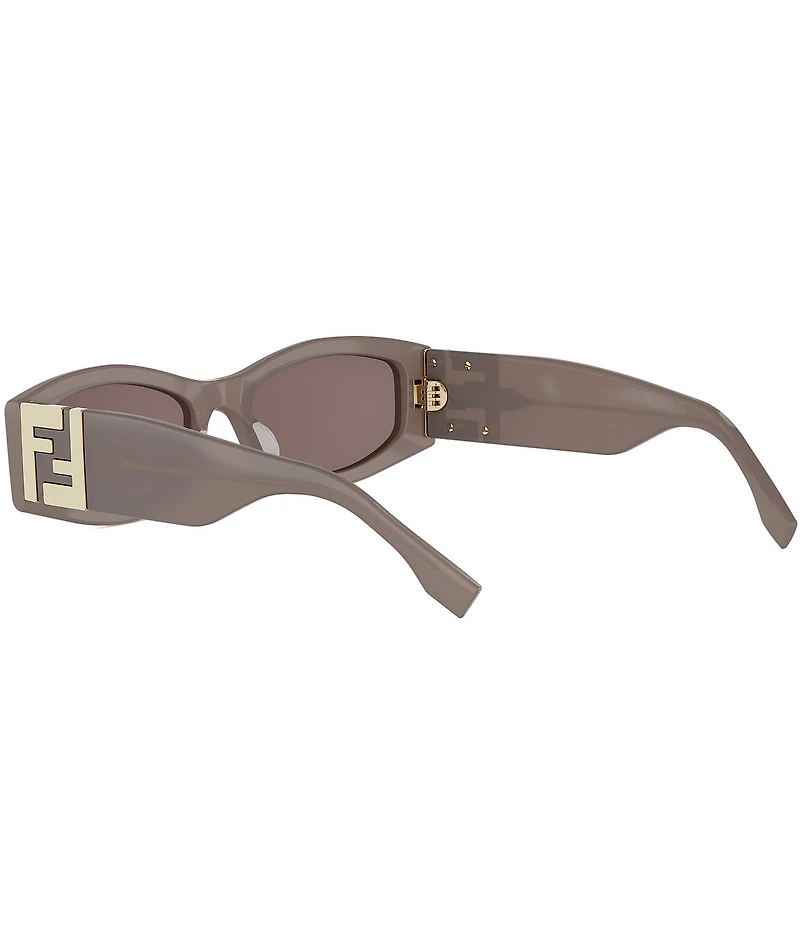 FENDI Women's FF 54mm Rectangle Sunglasses