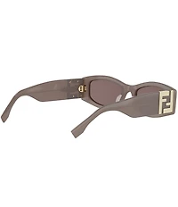 FENDI Women's FF 54mm Rectangle Sunglasses