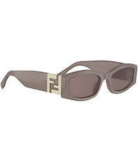 FENDI Women's FF 54mm Rectangle Sunglasses