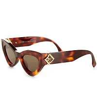 FENDI Women's FF Diamonds 52mm Cat Eye Sunglasses