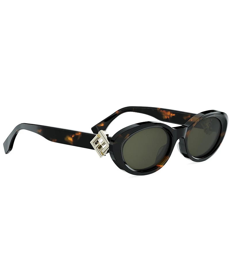 FENDI Women's FF Diamonds 53mm Oval Sunglasses