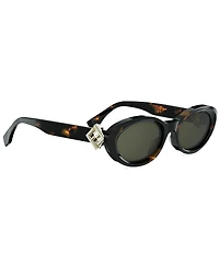 FENDI Women's FF Diamonds 53mm Oval Sunglasses