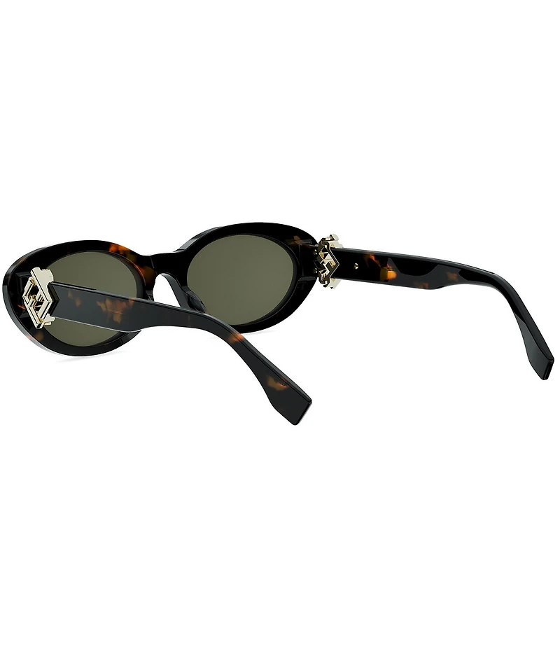 FENDI Women's FF Diamonds 53mm Oval Sunglasses