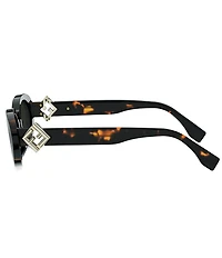FENDI Women's FF Diamonds 53mm Oval Sunglasses