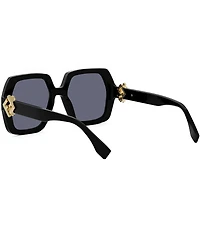 FENDI Women's FF Diamonds 53mm Square Sunglasses