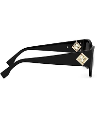FENDI Women's FF Diamonds 54mm Cat Eye Sunglasses