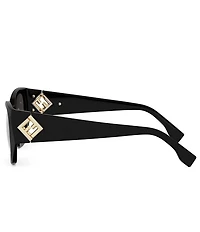 FENDI Women's FF Diamonds 54mm Cat Eye Sunglasses