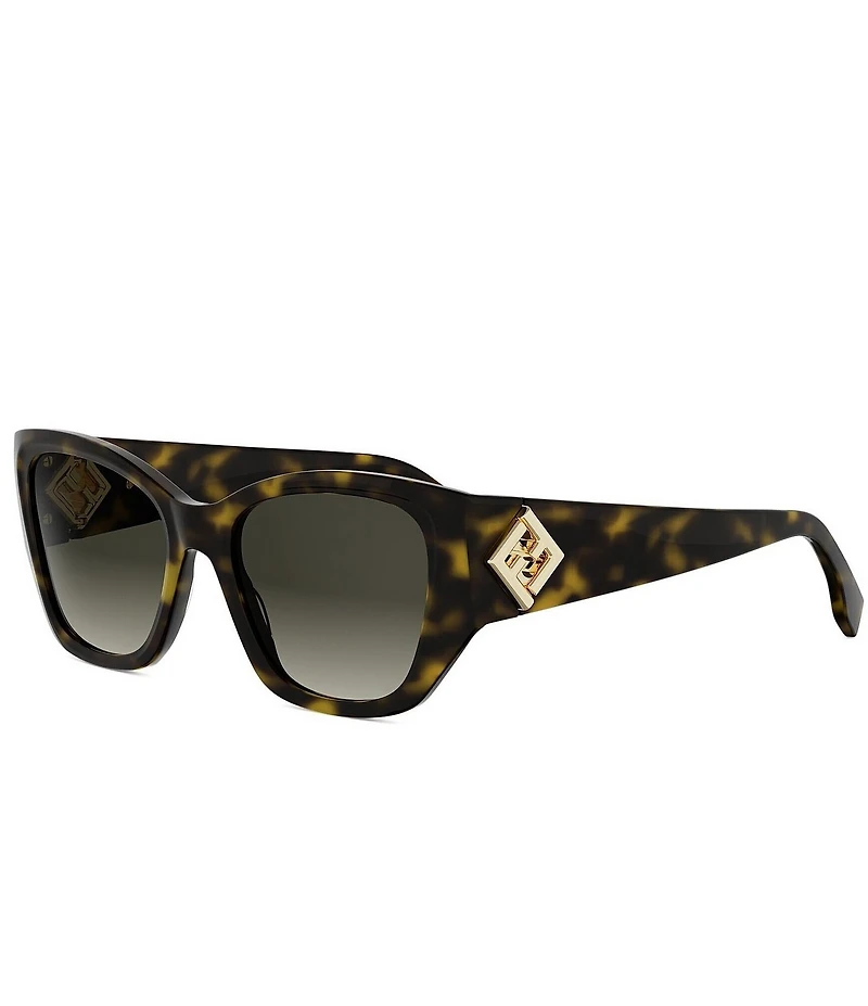 FENDI Women's FF Diamonds 54mm Gradient Cat Eye Sunglasses
