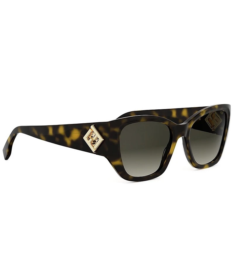 FENDI Women's FF Diamonds 54mm Gradient Cat Eye Sunglasses