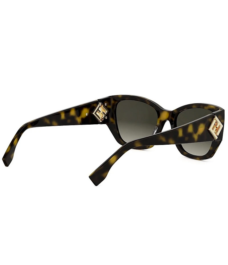 FENDI Women's FF Diamonds 54mm Gradient Cat Eye Sunglasses