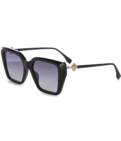 FENDI Women's FF Diamonds 54mm Square Sunglasses