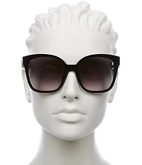 FENDI Women's FF Diamonds 55mm Square Sunglasses