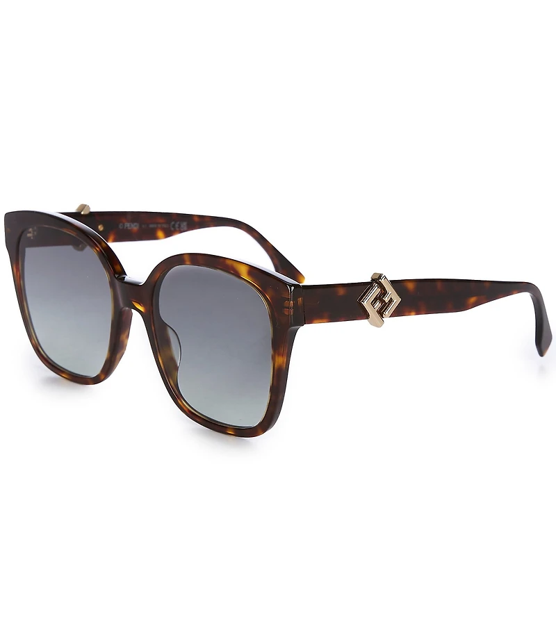 FENDI Women's FF Diamonds 55mm Square Sunglasses