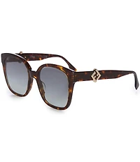 FENDI Women's FF Diamonds 55mm Square Sunglasses