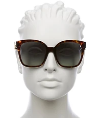 FENDI Women's FF Diamonds 55mm Square Sunglasses